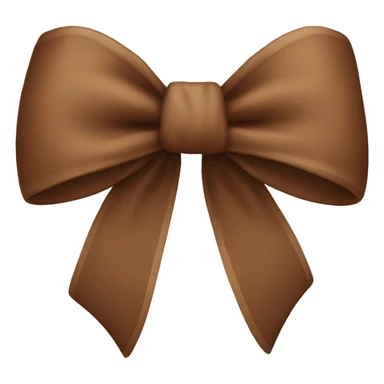 brown bow  sticker