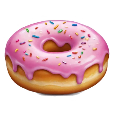 Glazed donut sticker