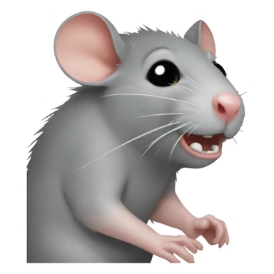 Rat with hurt foot crying sticker