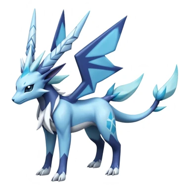 dialga-suicune-Glaceon-hybrid, full body sticker