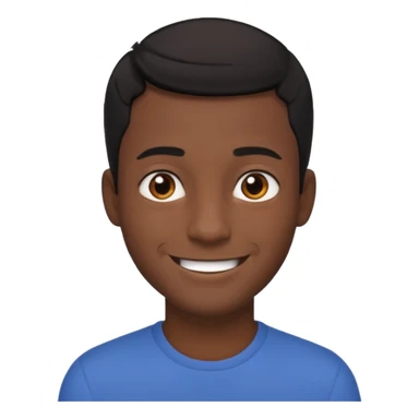 portrait of a dark-skinned male sticker