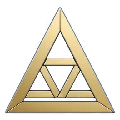 a triangle like a bureaucratic system sticker