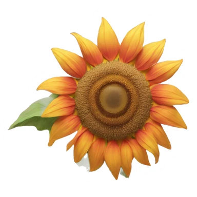 sunflower pink orange and yellow sticker
