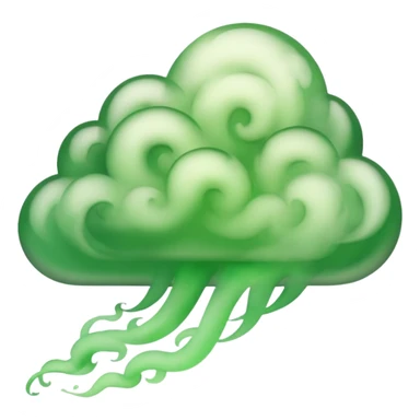cloud of green smoke sticker