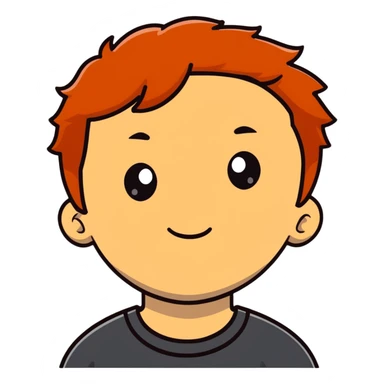 Ron Weasley wizard boy with ginger hair and freckles sticker