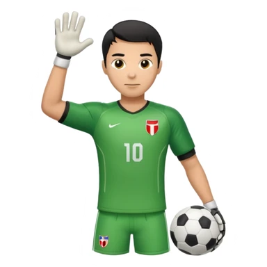 Goalkeeper football sticker