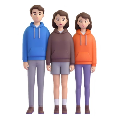 Hannah Baker with long brown hair and Clay Jensen with short dark hair standing together, from 13 Reasons Why sticker