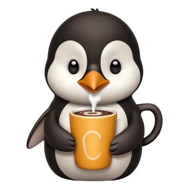 A penguin hitting hot chocolate

 sticker