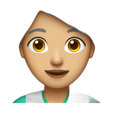 Mujer enferma sticker