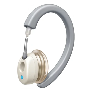 Earmold hearing aid color white sticker