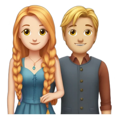 Ginny weasley couple avec Luna lovegood sticker
