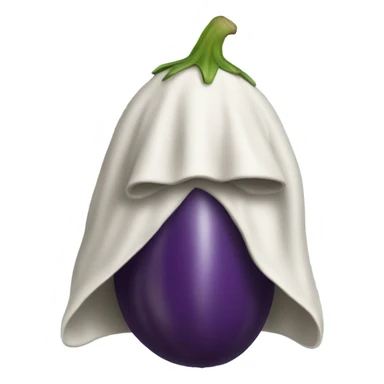 Eggplant wearing a hoodie sticker