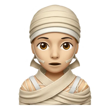 mummy with hat  sticker