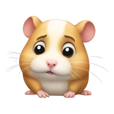 Sad hamster  sticker