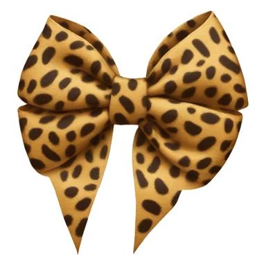 cheetah print bow sticker