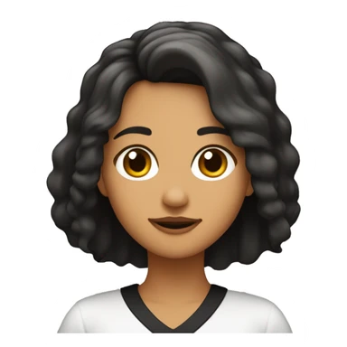 Chica con el pelo largo y negro besando a chico con pelo marrón en punta y corto sticker