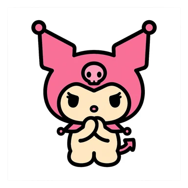 pink Kuromi icon sticker