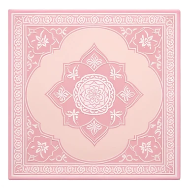 islamic prayer mat soft pink  sticker