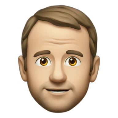 Macron mange une glacer sticker