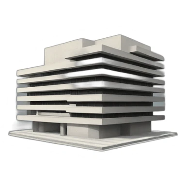 Brutalist architecture sticker