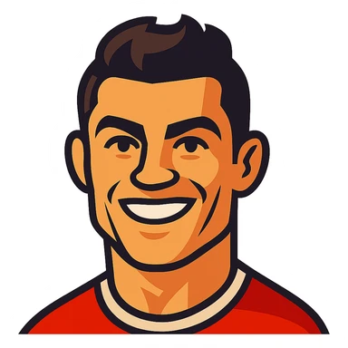 Cristiano Ronaldo's face sticker