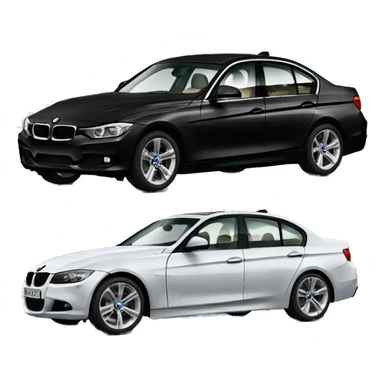 BMW 3 series black sticker