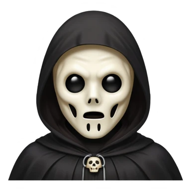 Ghostface from Scream with a spooky expression sticker