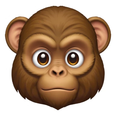 Grumpy monkey sticker