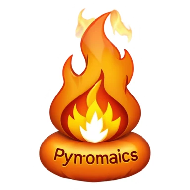 Can you make Christmas decorations cooperative with fire and have the text pyromaniacs  sticker