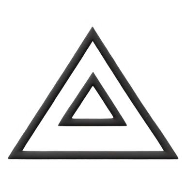 Triangle of silence sticker