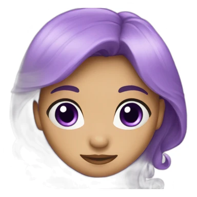 Fleur violette sticker