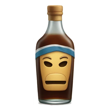 Rum bottle sticker