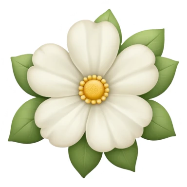 Flor blanca de sentido pésame sticker