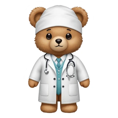 Teddy bear as a doctor  sticker