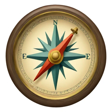 Vintage Compass  sticker