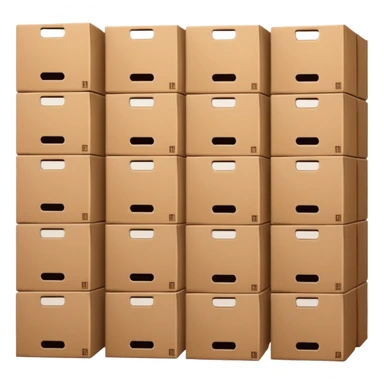 stack of many beer boxes sticker