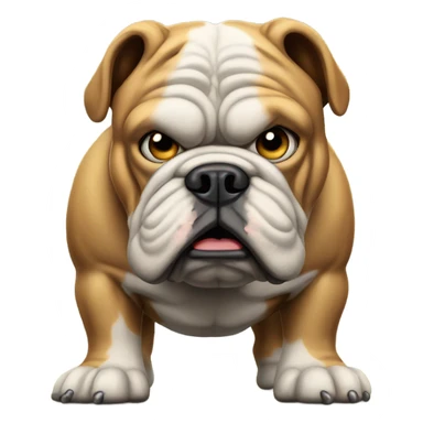 British Bulldog on football pitch  sticker