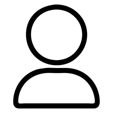 Create a simple profile (user) icon in a minimalistic style with an even thicker gray outline than before, no fill, no text, transparent background. Match the style of the previous sparkles icon with very thick outline. sticker