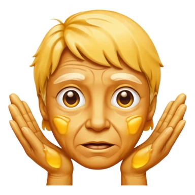 yellow sweaty palms sticker