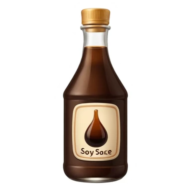a bottle of soy sauce sticker