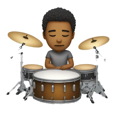 Tired drummer sticker