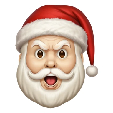 scream mask santa sticker