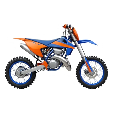 Blue dirt bike 85cc ktm sticker