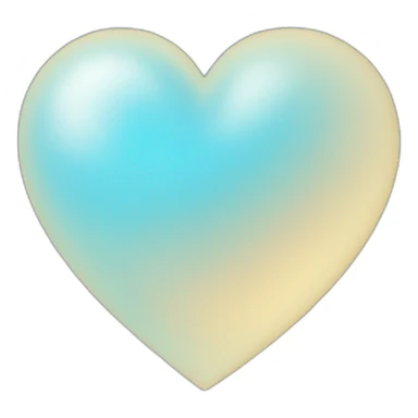 Sky blue heart sticker