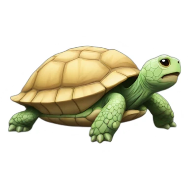 Tortue qui dort sticker