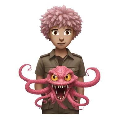 Eleven with demogorgon sticker