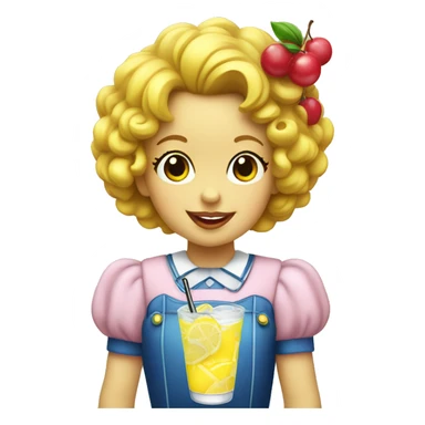 Shirley temple lemonade  sticker