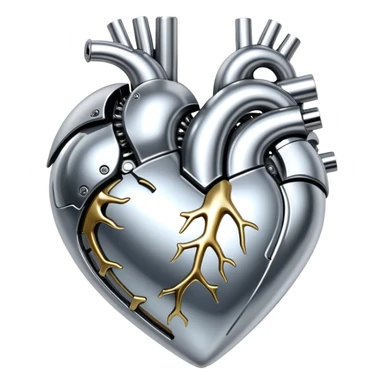 sorayama heart glossy metal parts mechanism sfw sticker