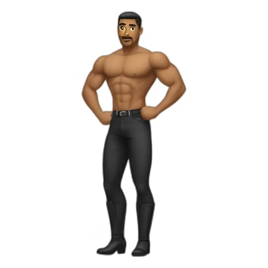 Muscular gay man wearing heels sticker