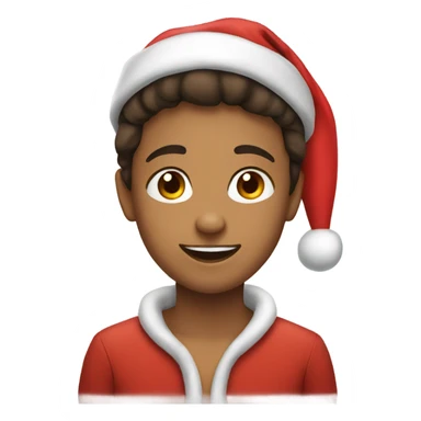 boys wearing santa hats make them girls sticker